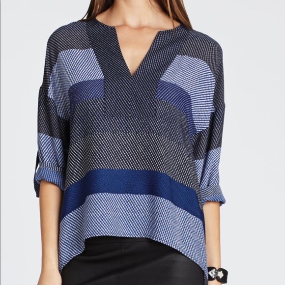 BCBGMaxAzria Tops - BCBG MAXAZRIA Halen slate/navy tunic top